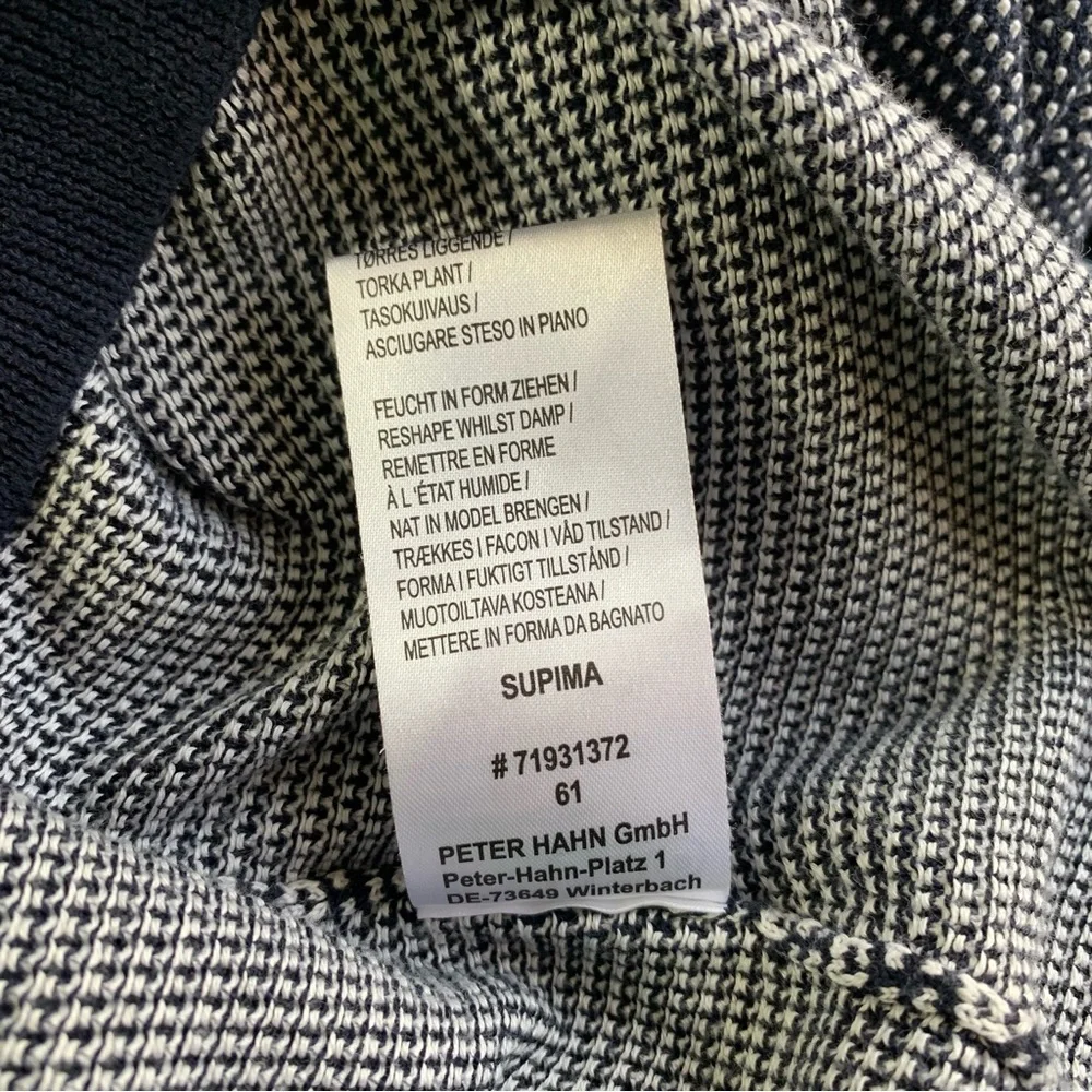 Peter Hahn Women's Knit Jumper Navy White Mix Long Sleeve Pullover Casual UK 22 - Picture 8 of 15